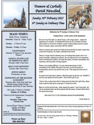 Newsletter 16th February 25