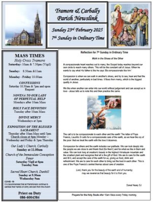 Newsletter 23rd February 2025
