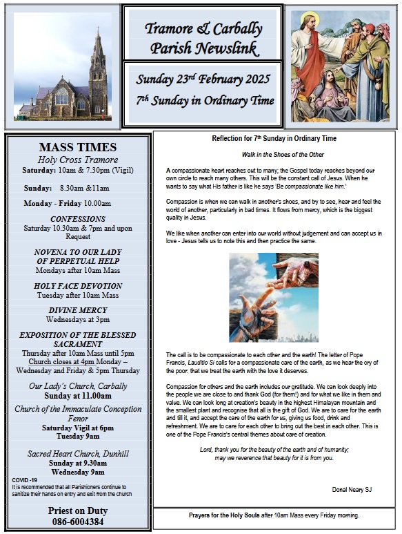 Newsletter 23rd February 2025