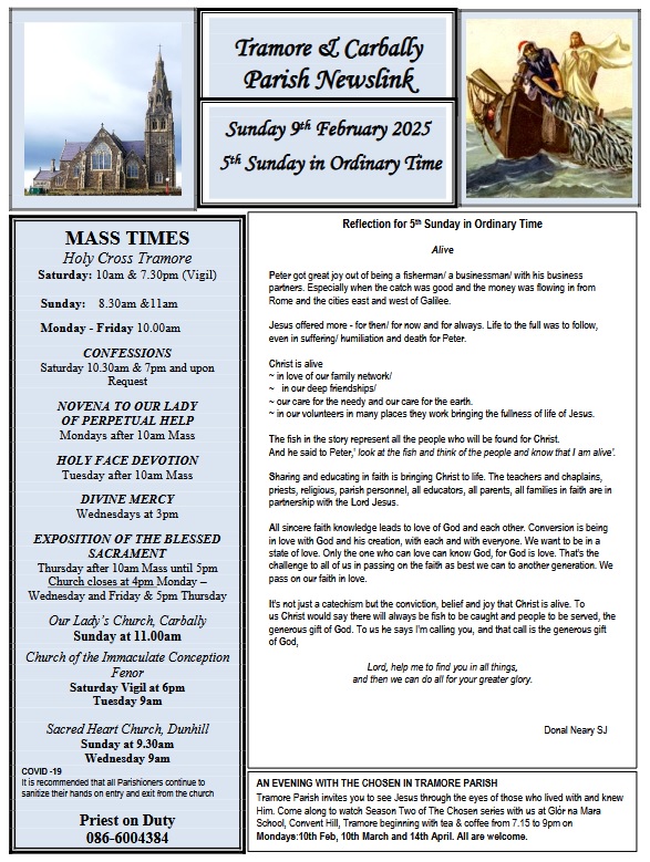 Newsletter 9th February 2025